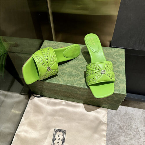 High Quality Luxury Gucci High Heel Fish Mouth Sandals And Slippers – Style 25747 product detail