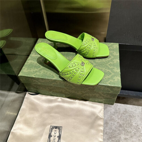 High Quality Luxury Gucci High Heel Fish Mouth Sandals And Slippers – Style 25747