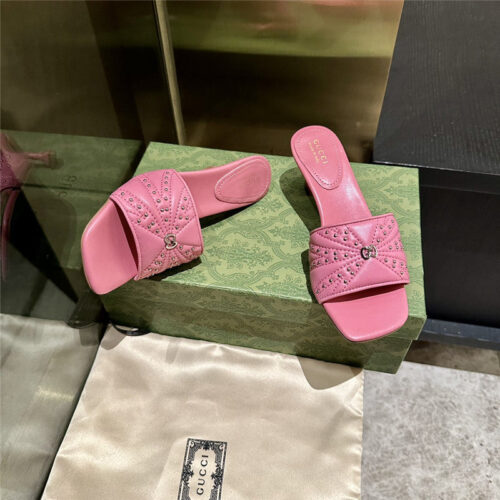 High Quality Luxury Gucci High Heel Fish Mouth Sandals And Slippers – Style 60211 product detail