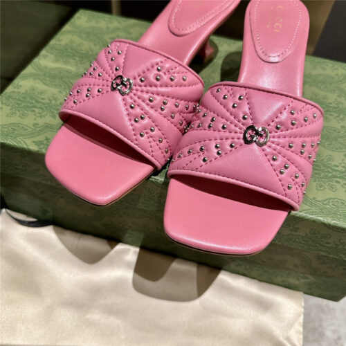 High Quality Luxury Gucci High Heel Fish Mouth Sandals And Slippers – Style 60211 product detail