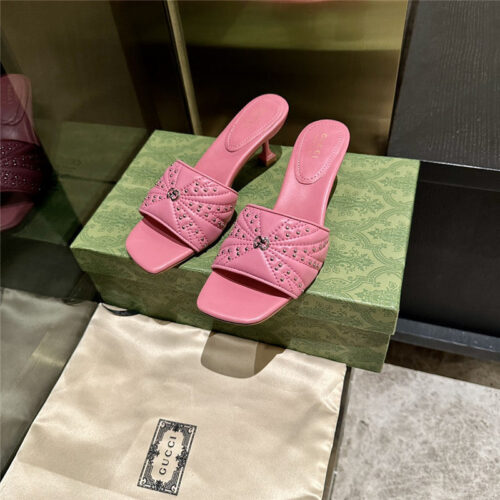 High Quality Luxury Gucci High Heel Fish Mouth Sandals And Slippers – Style 60211 product detail