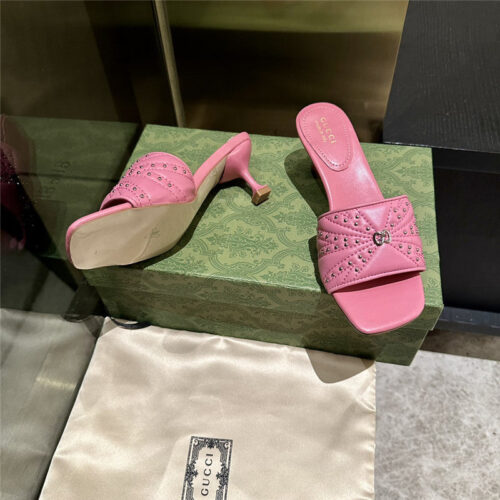 High Quality Luxury Gucci High Heel Fish Mouth Sandals And Slippers – Style 60211 product detail