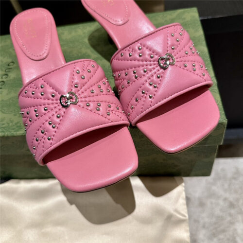 High Quality Luxury Gucci High Heel Fish Mouth Sandals And Slippers – Style 60211 product detail