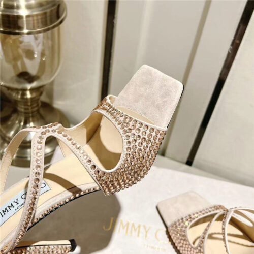 High Quality Luxury Jimmy Choo Hot Diamond Series High-Heeled Sandals product detail