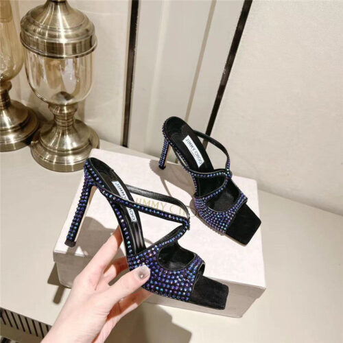 High Quality Luxury Jimmy Choo Hot Diamond Series High-Heeled Sandals – Style 52343 product detail