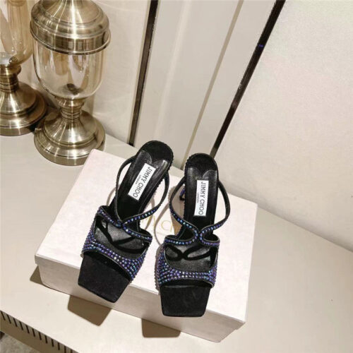 High Quality Luxury Jimmy Choo Hot Diamond Series High-Heeled Sandals – Style 52343 product detail