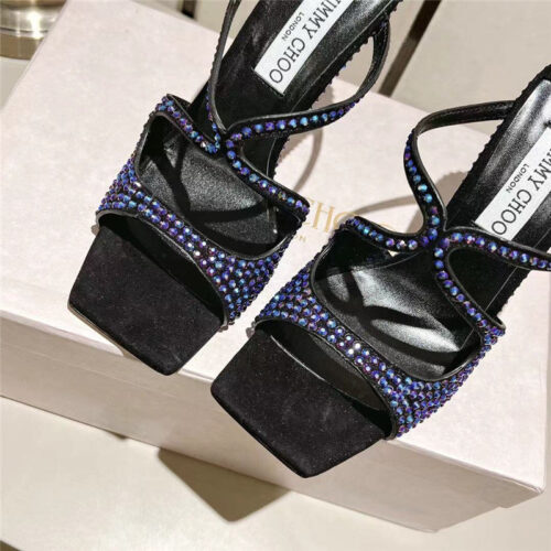 High Quality Luxury Jimmy Choo Hot Diamond Series High-Heeled Sandals – Style 52343 product detail