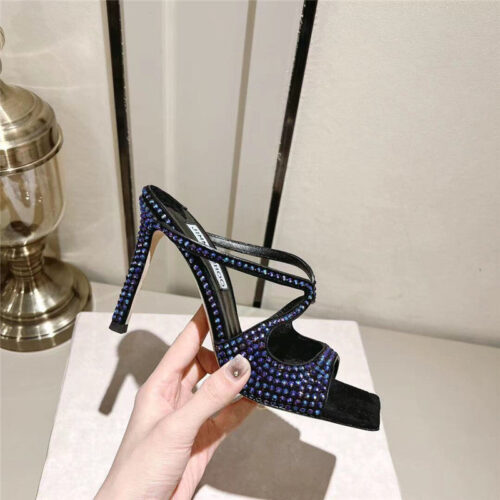 High Quality Luxury Jimmy Choo Hot Diamond Series High-Heeled Sandals – Style 52343 alternate view