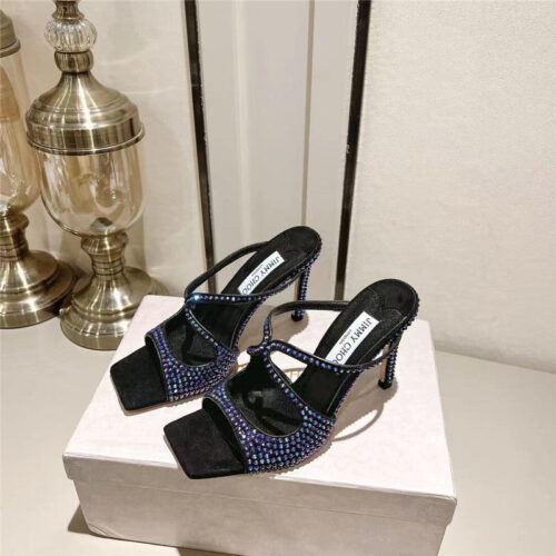 High Quality Luxury Jimmy Choo Hot Diamond Series High-Heeled Sandals – Style 52343