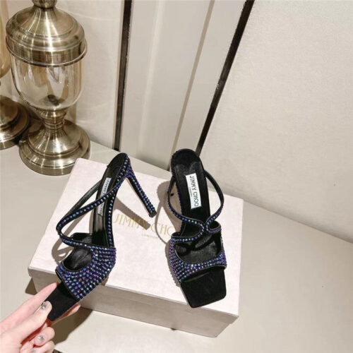 High Quality Luxury Jimmy Choo Hot Diamond Series High-Heeled Sandals – Style 52343 product detail