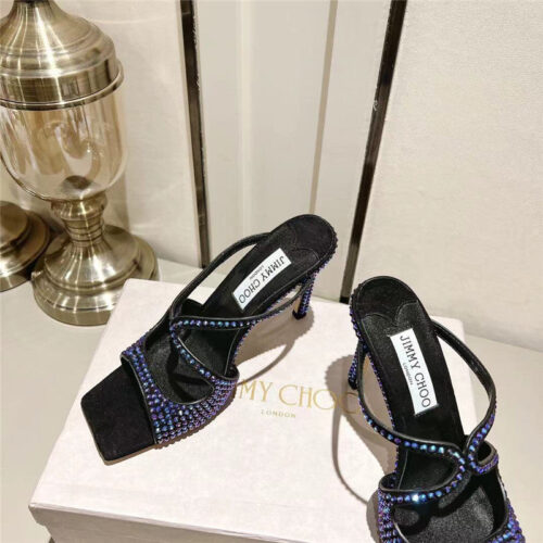 High Quality Luxury Jimmy Choo Hot Diamond Series High-Heeled Sandals – Style 52343 product detail