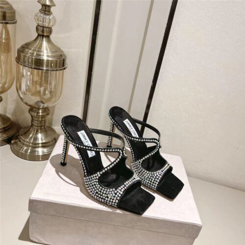 High Quality Luxury Jimmy Choo Hot Diamond Series High-Heeled Sandals – Style 07703 alternate view
