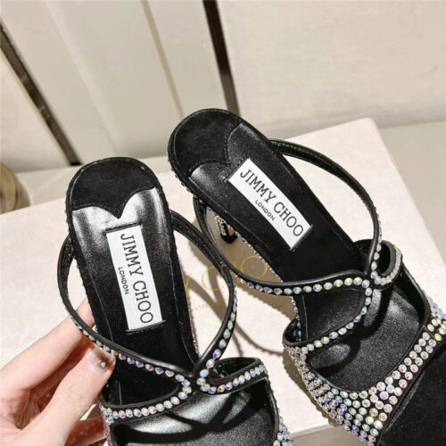 High Quality Luxury Jimmy Choo Hot Diamond Series High-Heeled Sandals – Style 07703 product detail