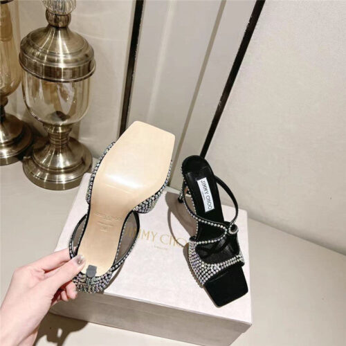 High Quality Luxury Jimmy Choo Hot Diamond Series High-Heeled Sandals – Style 07703 product detail