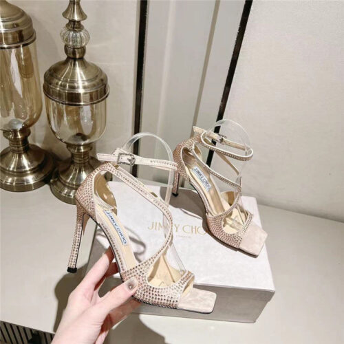 High Quality Luxury Jimmy Choo Hot Diamond Series High-Heeled Sandals – Style 60823 alternate view