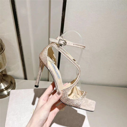 High Quality Luxury Jimmy Choo Hot Diamond Series High-Heeled Sandals – Style 60823 product detail