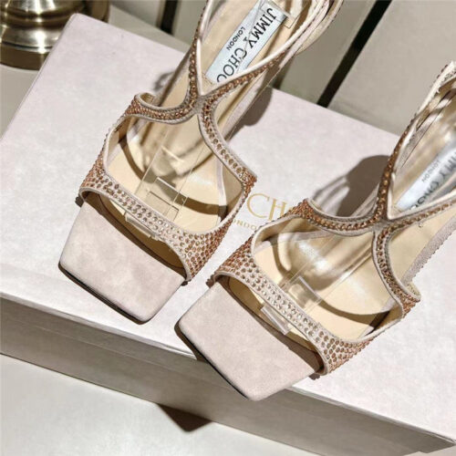 High Quality Luxury Jimmy Choo Hot Diamond Series High-Heeled Sandals – Style 60823 product detail