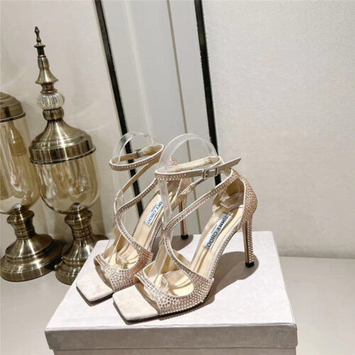 High Quality Luxury Jimmy Choo Hot Diamond Series High-Heeled Sandals – Style 60823