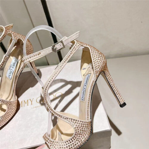 High Quality Luxury Jimmy Choo Hot Diamond Series High-Heeled Sandals – Style 60823 product detail