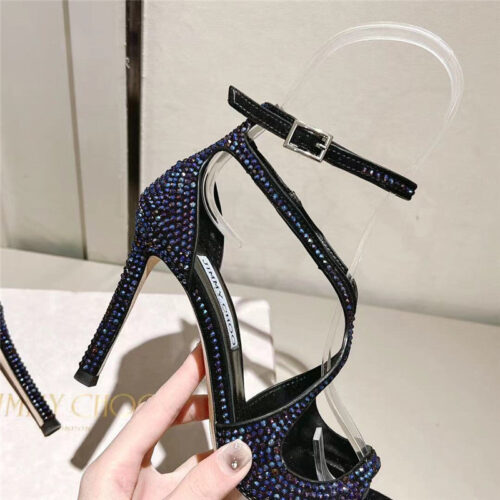 High Quality Luxury Jimmy Choo Hot Diamond Series High-Heeled Sandals – Style 00375 product detail