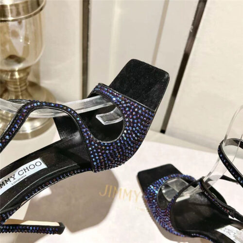 High Quality Luxury Jimmy Choo Hot Diamond Series High-Heeled Sandals – Style 00375 product detail
