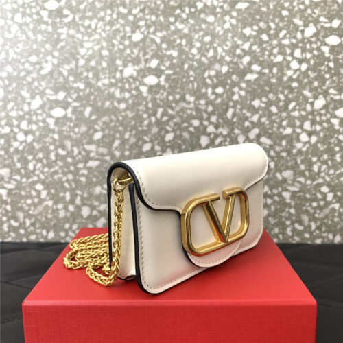 High Quality Luxury Valentino V Logo Leather Bag – Style 03868 product detail