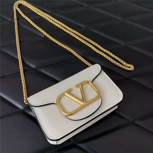 High Quality Luxury Valentino V Logo Leather Bag – Style 03868 product detail
