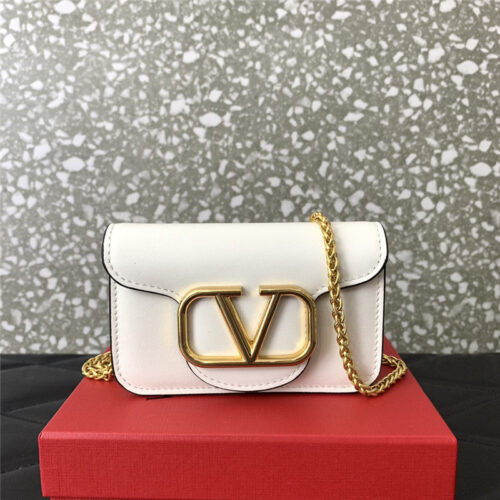 High Quality Luxury Valentino V Logo Leather Bag – Style 03868