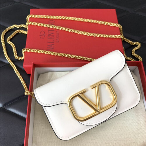 High Quality Luxury Valentino V Logo Leather Bag – Style 03868 product detail