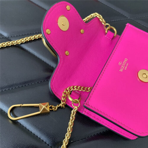 High Quality Luxury Valentino V Logo Leather Bag – Style 03870 product detail