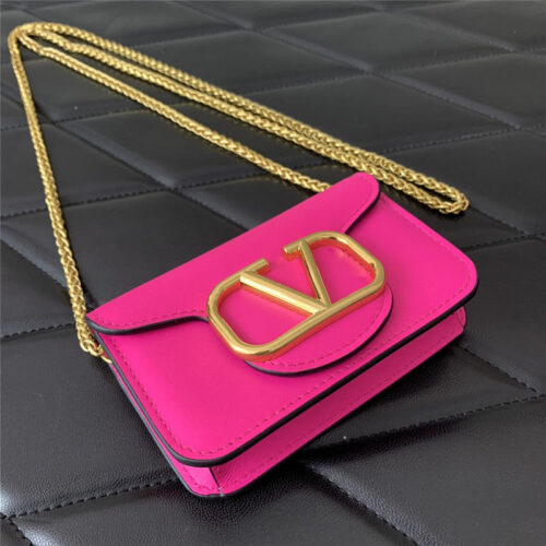 High Quality Luxury Valentino V Logo Leather Bag – Style 03870 product detail