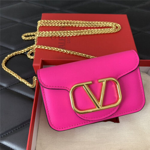 High Quality Luxury Valentino V Logo Leather Bag – Style 03870 product detail