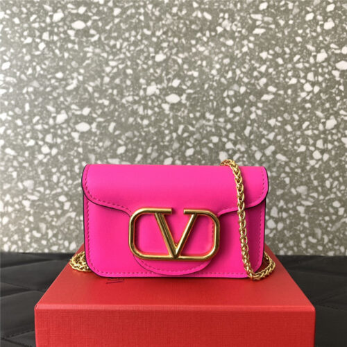 High Quality Luxury Valentino V Logo Leather Bag – Style 03870