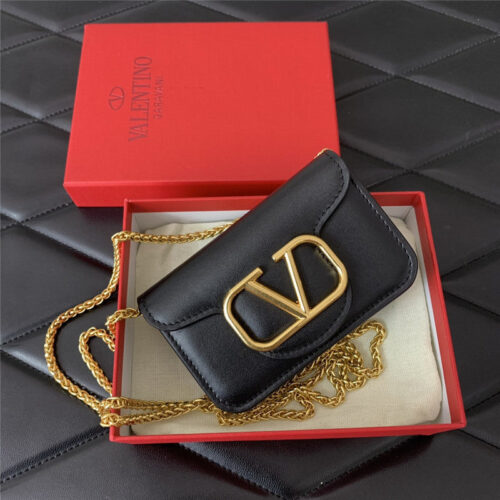 High Quality Luxury Valentino V Logo Leather Bag product detail