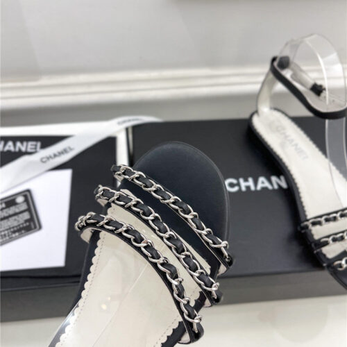 High Quality Luxury Chanel Counter Catwalk Style Chain Sandals – Style 61094 product detail