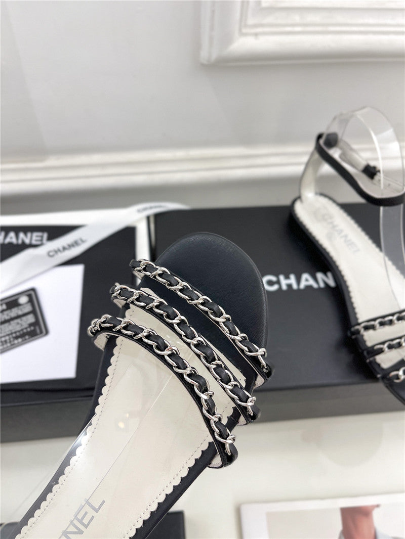 High Quality Luxury Chanel Counter Catwalk Style Chain Sandals – Style 61094 product detail
