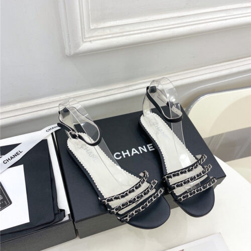 High Quality Luxury Chanel Counter Catwalk Style Chain Sandals – Style 61094