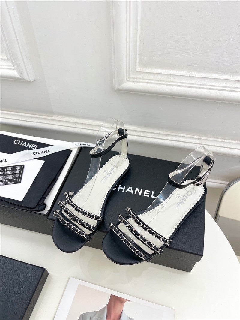 High Quality Luxury Chanel Counter Catwalk Style Chain Sandals – Style 61094 product detail