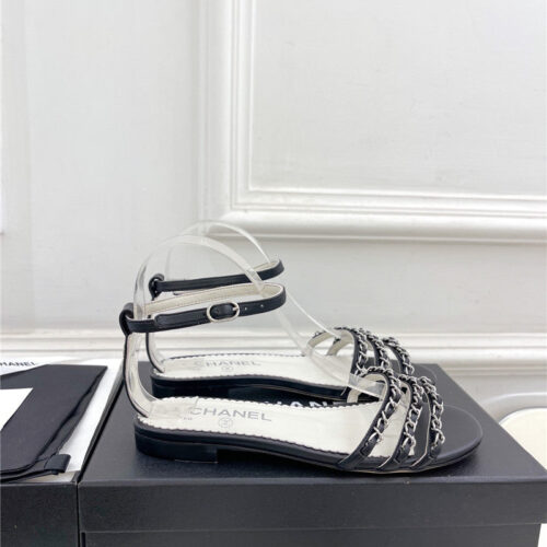 High Quality Luxury Chanel Counter Catwalk Style Chain Sandals – Style 61094 product detail