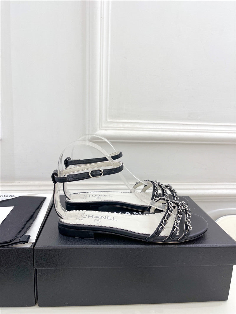 High Quality Luxury Chanel Counter Catwalk Style Chain Sandals – Style 61094 product detail