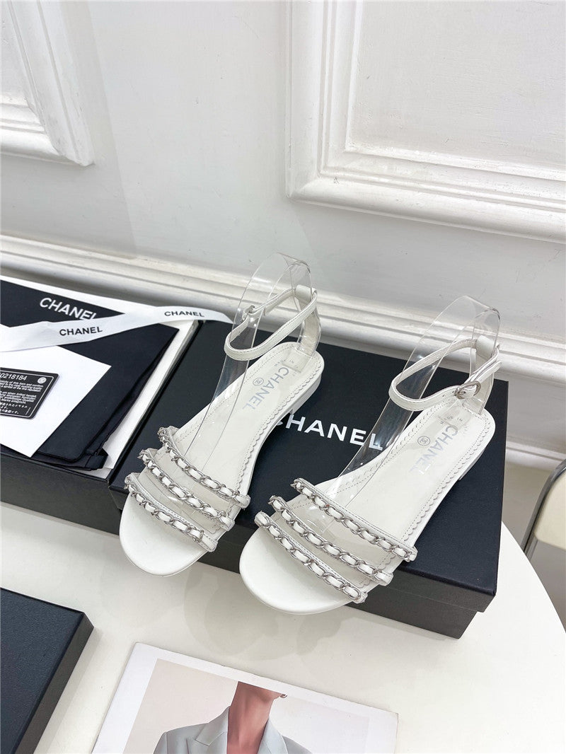 High Quality Luxury Chanel Counter Catwalk Style Chain Sandals – Style 26630 product detail