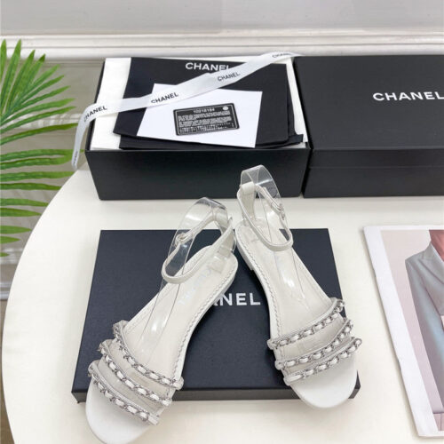 High Quality Luxury Chanel Counter Catwalk Style Chain Sandals – Style 26630 product detail