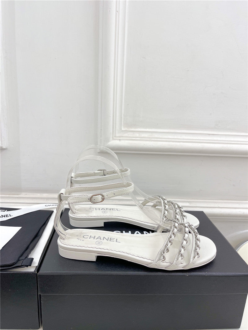 High Quality Luxury Chanel Counter Catwalk Style Chain Sandals – Style 26630 product detail