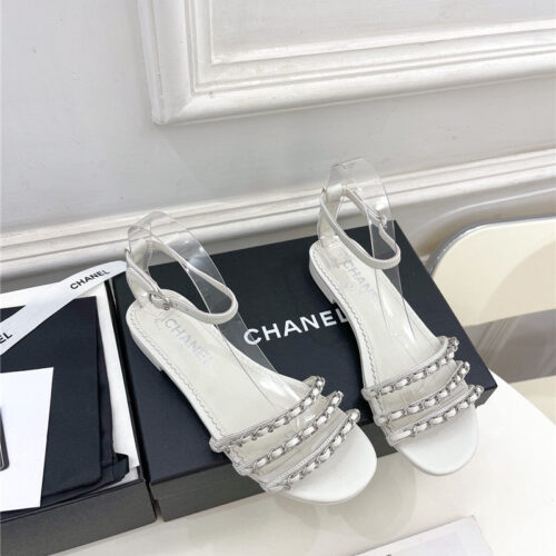 High Quality Luxury Chanel Counter Catwalk Style Chain Sandals – Style 26630