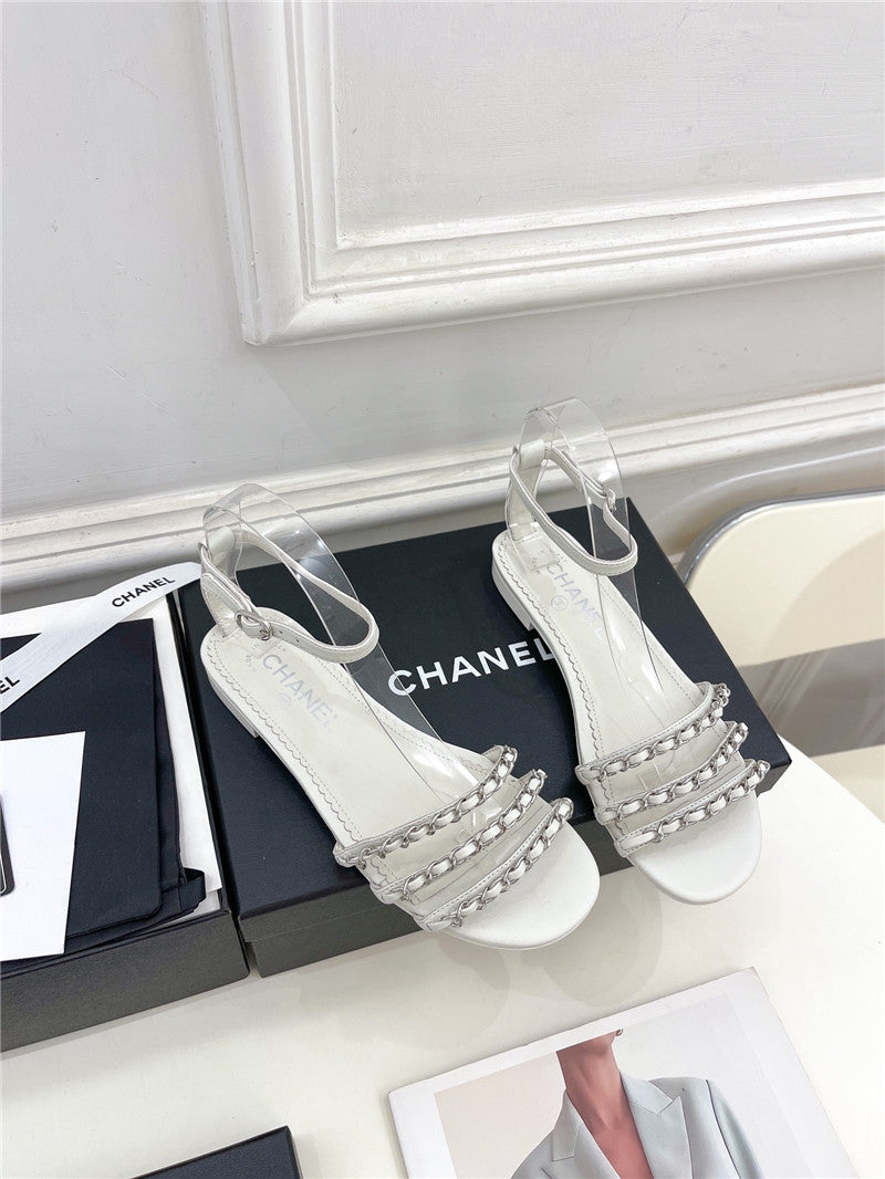 High Quality Luxury Chanel Counter Catwalk Style Chain Sandals – Style 26630
