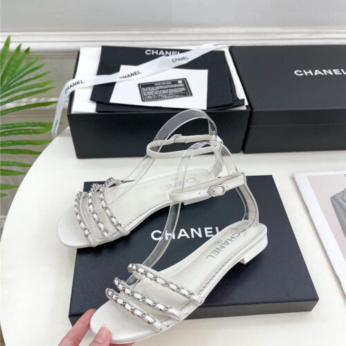High Quality Luxury Chanel Counter Catwalk Style Chain Sandals – Style 26630 product detail