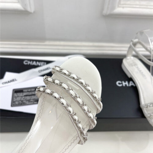 High Quality Luxury Chanel Counter Catwalk Style Chain Sandals – Style 26630 product detail