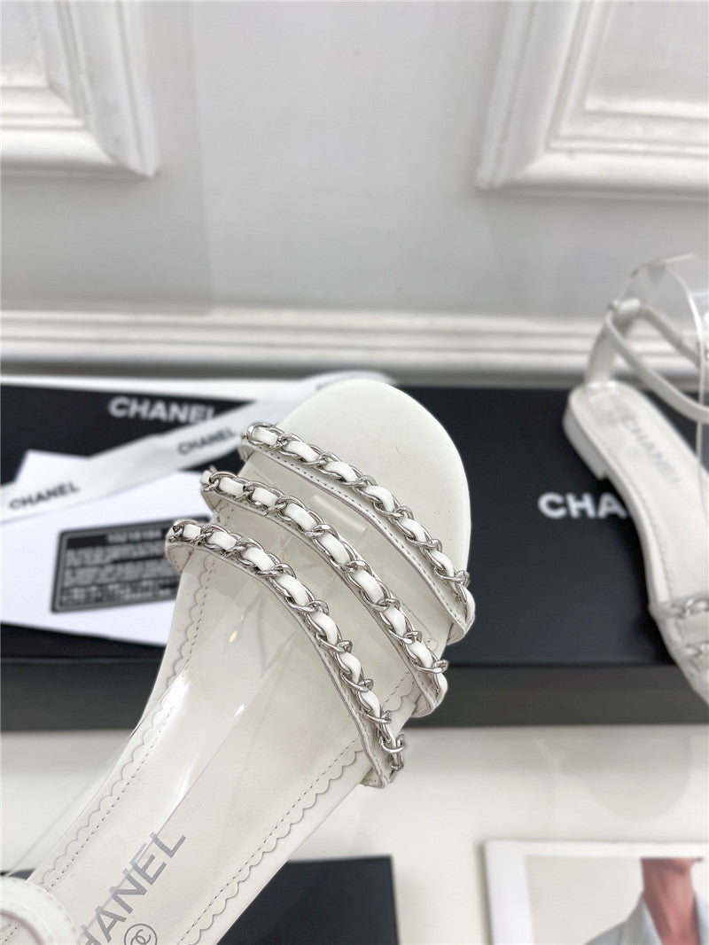 High Quality Luxury Chanel Counter Catwalk Style Chain Sandals – Style 26630 product detail