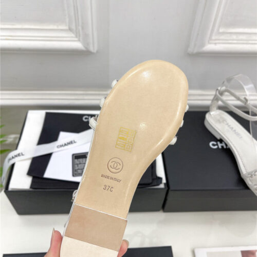 High Quality Luxury Chanel Counter Catwalk Style Chain Sandals – Style 26630 product detail