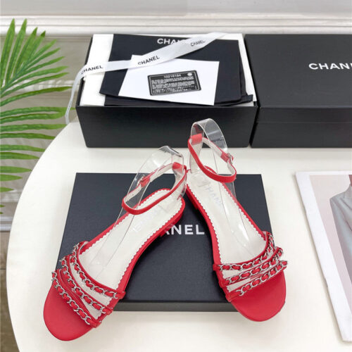 High Quality Luxury Chanel Counter Catwalk Style Chain Sandals – Style 57702 product detail